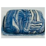 Stunning Art Glass Decor including Floral Vintage Peggy Karr Pansies Fused Art Glass Bowl Ruffled Edge, Enamel Signed Covered Dish and More!