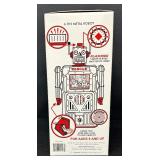 Vintage Rescue Tin Metal Robot R-1 with Bum N