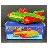 Schylling Collector Series Rocket Racer Friction Powered Rocket with Motor Sound