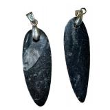 Two Orthoceras Pendants