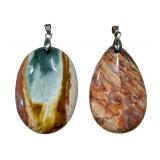 Wonderstone Jasper Pendant and Desert Jasper Pendant