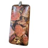 Two Brecciated Jasper Pendants / Two Ibis Jasper Pendants