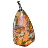 Two Brecciated Jasper Pendants / Two Ibis Jasper Pendants
