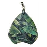 Beautiful Natural Copper Seraphinite Oval Cabochon Pendant Gemstone