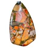 Two Brecciated Jasper Pendants / Two Ibis Jasper Pendants