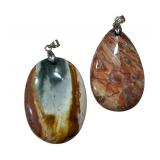 Wonderstone Jasper Pendant and Desert Jasper Pendant