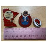 Vintage Pins including a Vintage MN Twins 1992 World Series Pin Lions Club