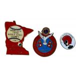 Vintage Pins including a Vintage MN Twins 1992 World Series Pin Lions Club