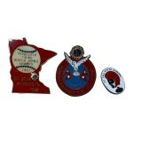 Vintage Pins including a Vintage MN Twins 1992 World Series Pin Lions Club