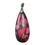 Three Brecciated Jasper Cabochon Pendants