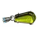 Beautiful Green Gemstone Peridot Colored Gemstone Pendant