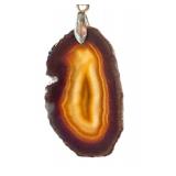 Polished Agate Pendants including a Beautiful Polished Lace Agate Pendant