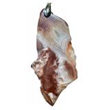 Three Beautiful Lace Agate Pendants