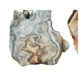 Three Beautiful Lace Agate Pendants