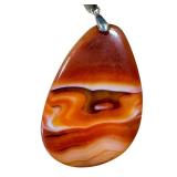 Beautiful Polished Agate Slice Pendants
