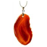 Beautiful Polished Agate Slice Pendants