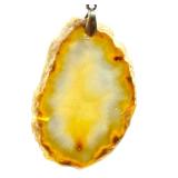 Beautiful Polished Agate Slice Pendants