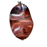 Sterling Silver Smokey Agate Cabochon Pendant, Red Tiger Stone Cabochon Pendant and Mother of Pearl Pendant