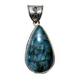 Beautiful Labradorite and Sterling Pendant / Labradorite Gemstone and Sterling Pendant