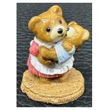 Wee Forest Folk Bears - Mama Bear & Baby  T-12 - 1989