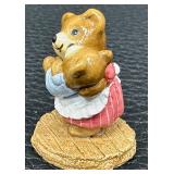 Wee Forest Folk Bears - Mama Bear & Baby  T-12 - 1989