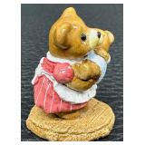 Wee Forest Folk Bears - Mama Bear & Baby  T-12 - 1989