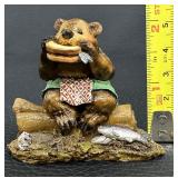 Wee Forest Folk Bears - Lunch on a Log  BB-3 - 1995