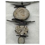 Lovely Artisan Rock and Silver Necklace - Signed