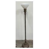 MCM Floor Lamp with Two Tier Lamp Shade