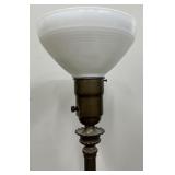 MCM Floor Lamp with Two Tier Lamp Shade