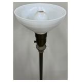 MCM Floor Lamp with Two Tier Lamp Shade