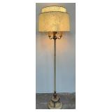 MCM Floor Lamp with Two Tier Lampshade