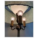 MCM Floor Lamp with Two Tier Lampshade