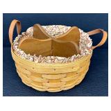 Longaberger Darning Basket with Wood Divider - 1997