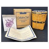 Longaberger Collectors Club J.W. Collection Miniature Waste Basket - 1997