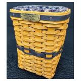 Longaberger Collectors Club J.W. Collection Miniature Waste Basket - 1997