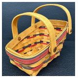 Longaberger All American Mini Vegetable Summertime (Americana Patriotic) Basket