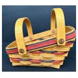 Longaberger All American Mini Vegetable Summertime (Americana Patriotic) Basket