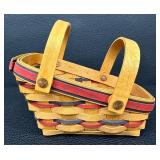 Longaberger All American Mini Vegetable Summertime (Americana Patriotic) Basket