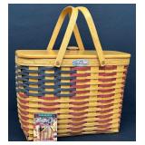 Longaberger Collectors Club 25th Anniversary American Flag (Americana) Basket - 1995