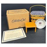 Longaberger Collectors Club J.W. Collection Miniature Two Pie Basket - 1999