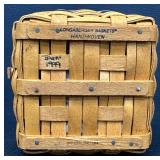 Longaberger Collectors Club J.W. Collection Miniature Two Pie Basket - 1999