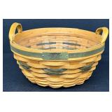 Longaberger Christmas Collection Popcorn Basket with Liner - 1999