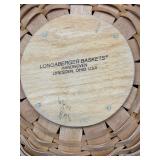 Longaberger Christmas Collection Popcorn Basket with Liner - 1999