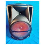 beFree Sound 12" Bluetooth Portable PA Speaker with Lights, Wireless Mic and Stand