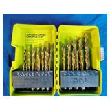 New Ryobi 21 PC. Titanium Drill Bit Set