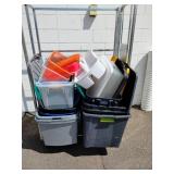 Large Lot of Storage Containers