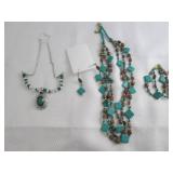 Necklace, Necklace, Earrings, Brace...