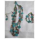 Necklace, Necklace, Earrings, Brace...