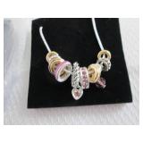 2 June Birthstone Charm Necklaces...